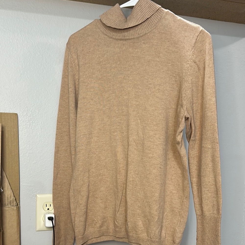 Worthington Tan Turtleneck Sweater
